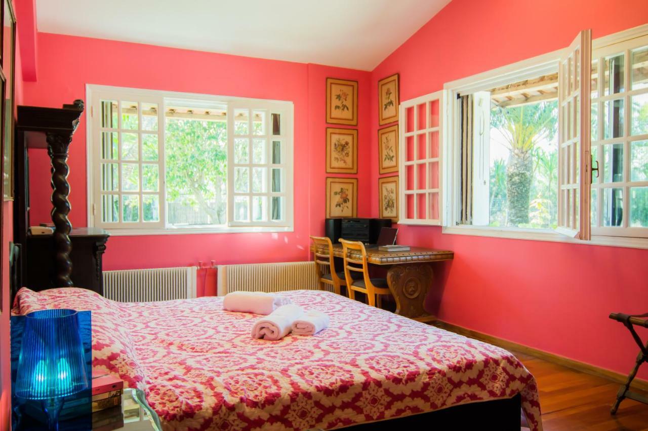 Country Villa Peloponnese With Tennis Court And Pool Zevgolateíon Dış mekan fotoğraf